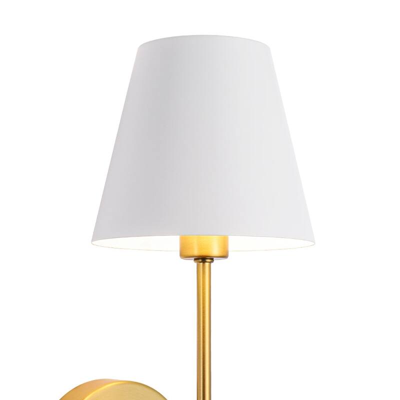 Minimalist 1-Light Metal Cone Shade Wall Sconce - 5.5 in