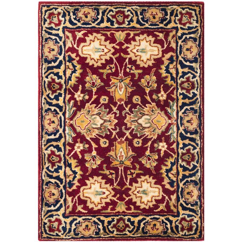 SAFAVIEH Handmade Persian Legend Anastasiia Traditional Oriental Wool Rug - 2' x 3' - Rust/Navy