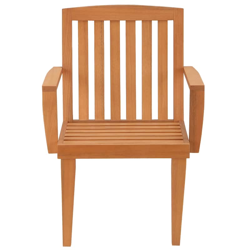 Eucalyptus Grandis Wood Dining Armchair, Beige by National Tree Company - N/A