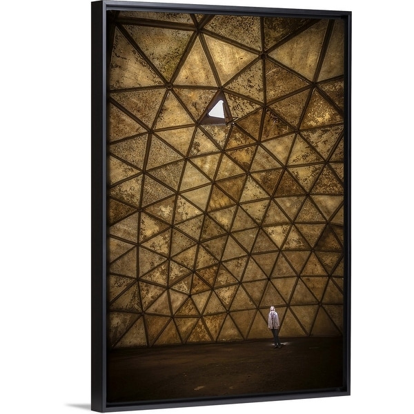 "To The Light" Black Float Frame Canvas Art
