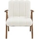preview thumbnail 9 of 7, Yaheetech Mid Century Upholstered Accent Armchair Lounge Chair with V-Shaped Solid Wood Legs