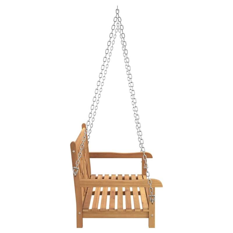 vidaXL Swing Bench Other Brown 44.9" x 23.6" x 25.2" Solid teak wood - 44.9 x 23.6 x 25.2