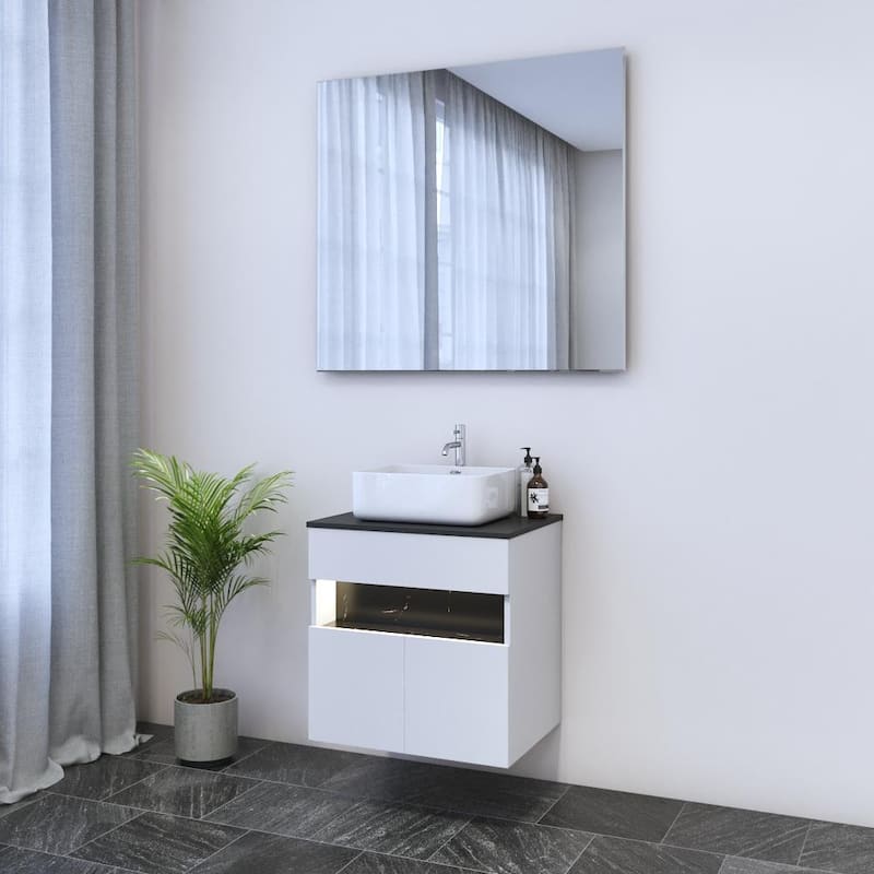 Laguna 2D 60 Floating Bathroom Vanity (24" Width)