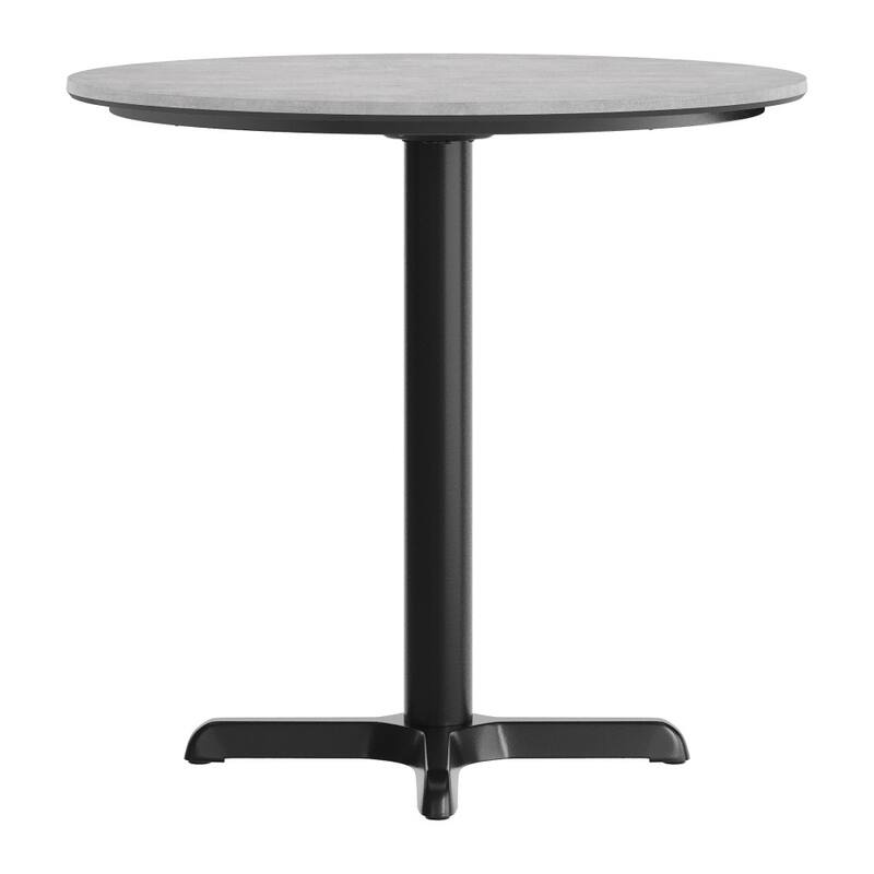 Commercial HPL Tabletop with Table Height Crisscross Base
