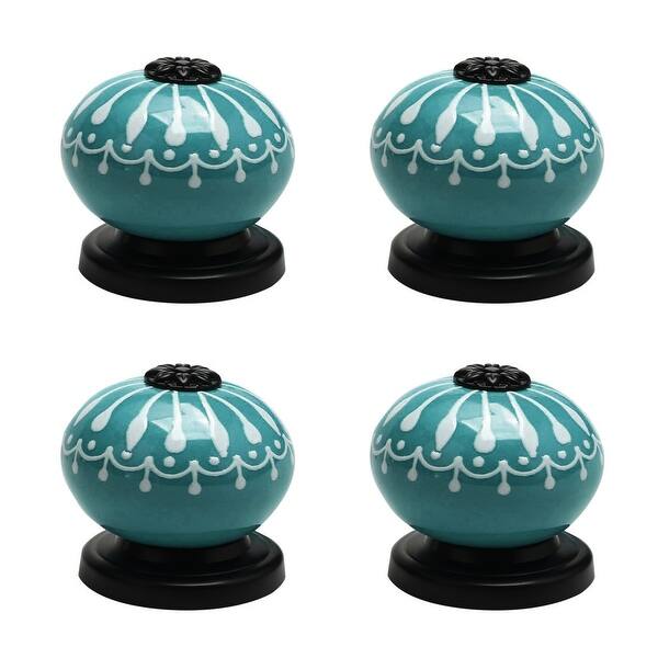 Shop 4pcs Ceramic Knobs Pull Handle Furniture Drawer Tv Cabinet