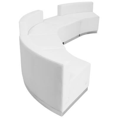 5 PC LeatherSoft Modular Reception Configuration w/Taut Back &Seat - 144"W x 25.25" - 52"D x 27"H - 144"W x 25.25" - 52"D x 27"H