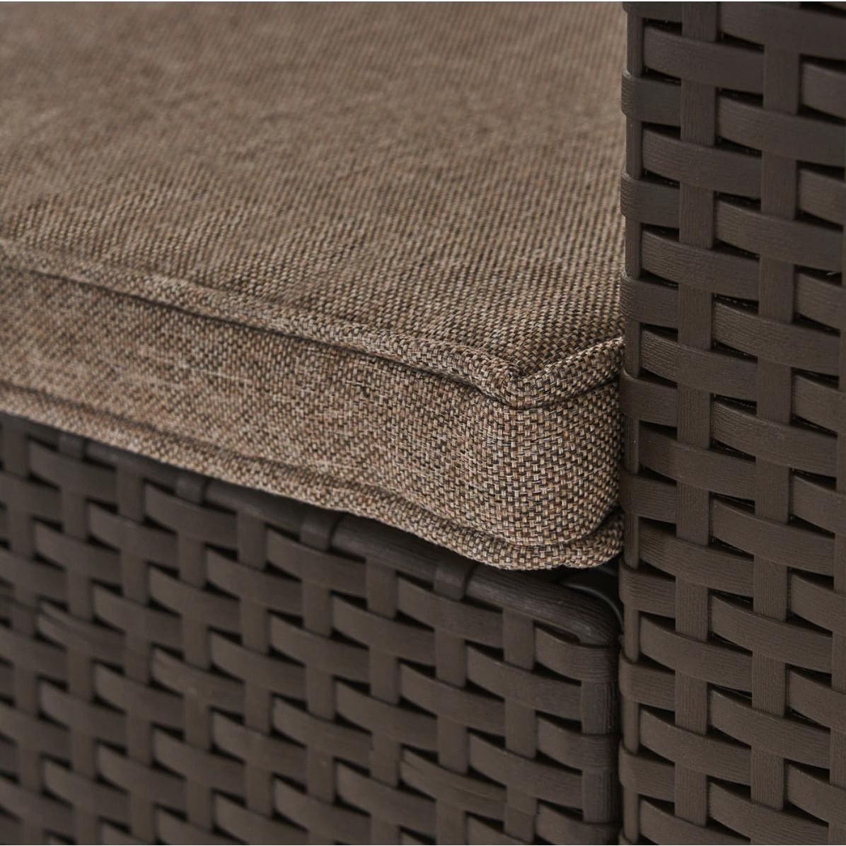 Comet 6-Piece Faux Wicker and Concrete Outdoor Fire Pit Chat Set-image