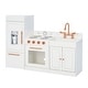 preview thumbnail 2 of 13, Teamson Kids Wooden Play Kitchen with Refrigerator, Oven and Sink, Interactive Toy Kitchen Set for Age 2-5 Toddlers and Kids