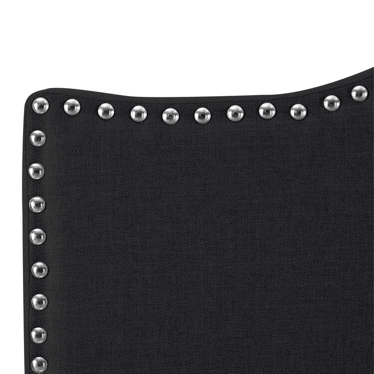 Upholstered Headboard with Nailhead Trim Height Adjustable Headboard Modern Head Board Fabric Headboard