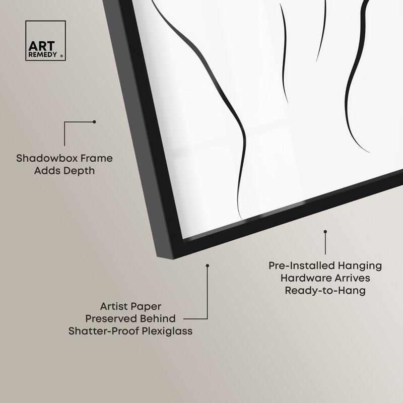 Woman in Contour II Shadowbox by Art Remedy
