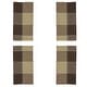preview thumbnail 8 of 8, Stitched Design Plaid Table Napkins (Set of 4) - 20"x20"