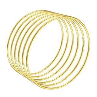 6pcs Metal Craft Hoops Rings 100mm(4