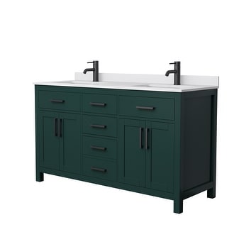 Beckett 60 Inch Double Vanity, Cultured Marble Top