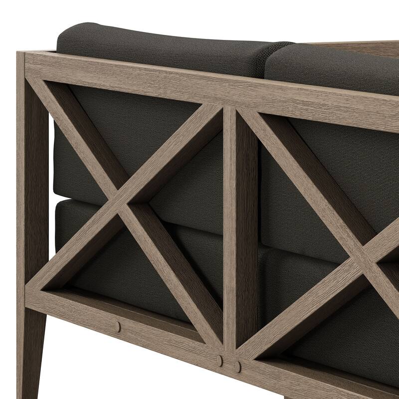 Northlake Outdoor Patio Teak Loveseat