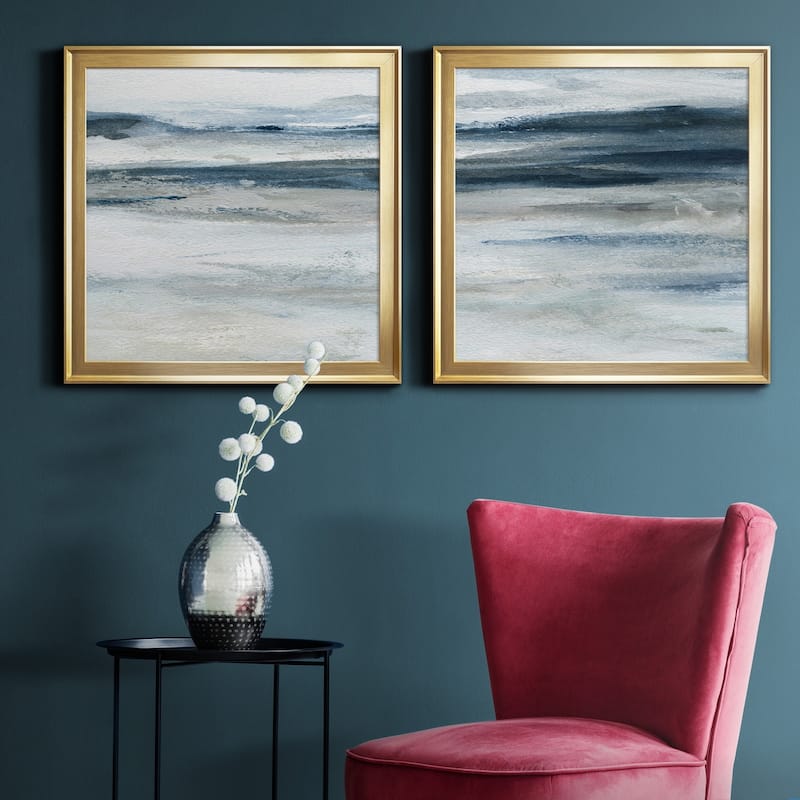 Ocean Currents II-Premium Framed Canvas - Ready to Hang - Multi-Color