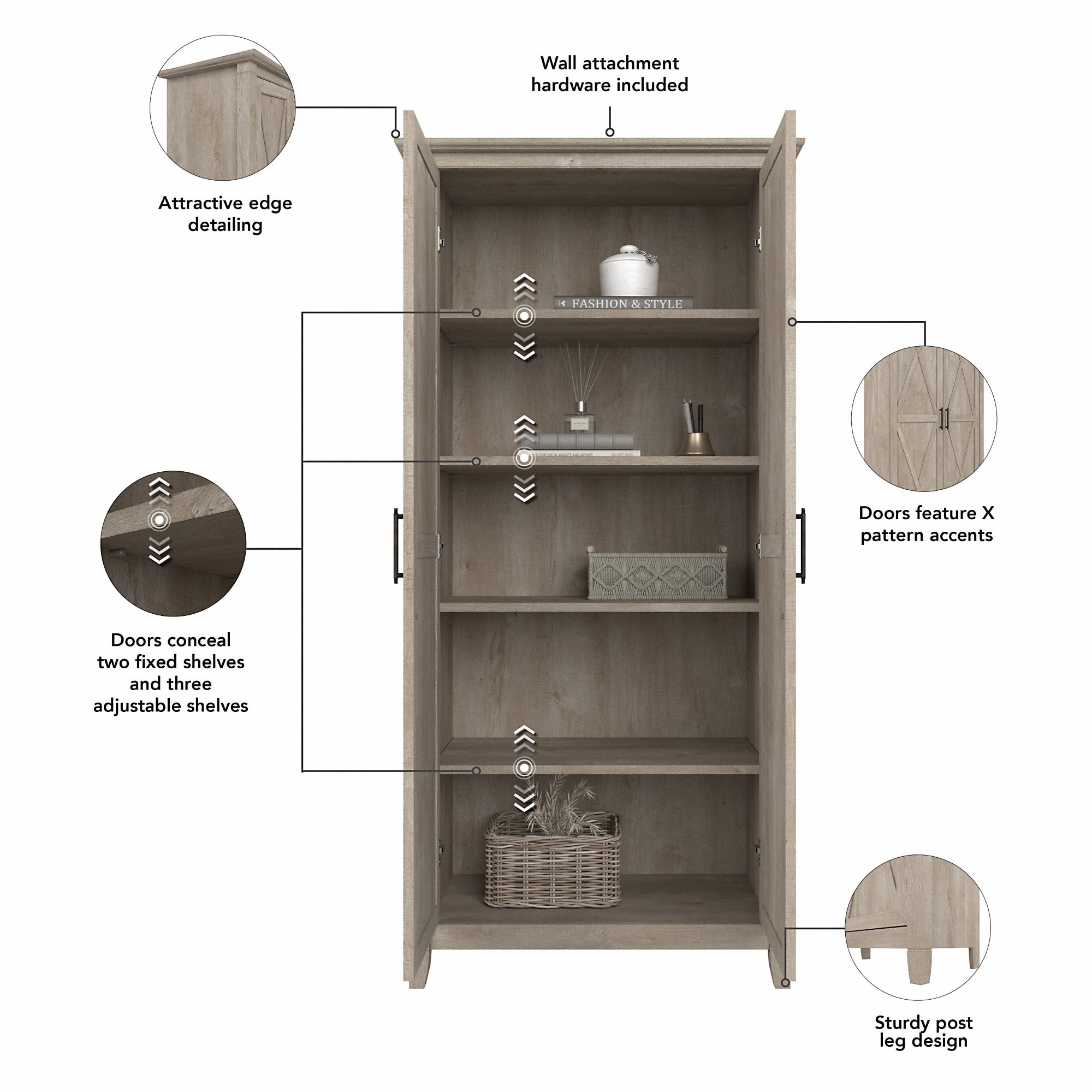 Anda norr white entryway storage organizer sales
