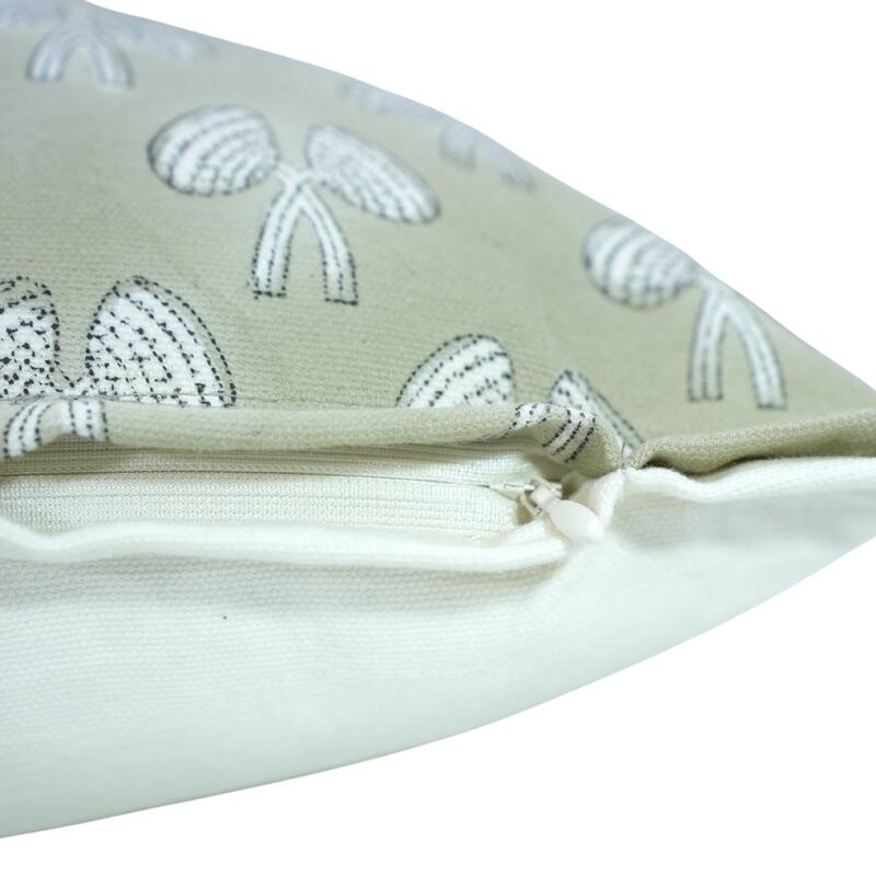 Fabdivine Handmade Block Print Cushion Cover Throw Home Décor Double Oxford Edges Pillow Case