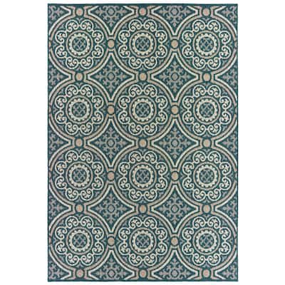 Vista Home Higgins Panel Medallion Indoor/ Outdoor Area Rug by Havenside Home