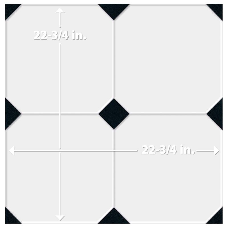 Merola Tile Betera Classique Blanco 22-3/4" x 22-3/4" Porcelain Floor and Wall Tile