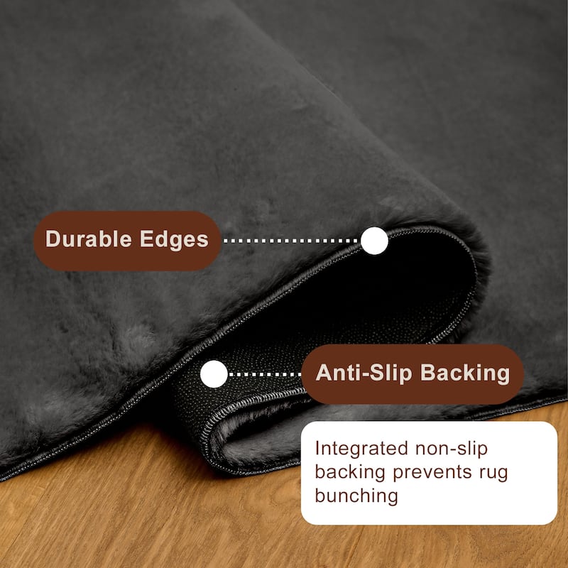 ECARPETGALLERY Argo Plush & Shags Machine Washable Area Rug