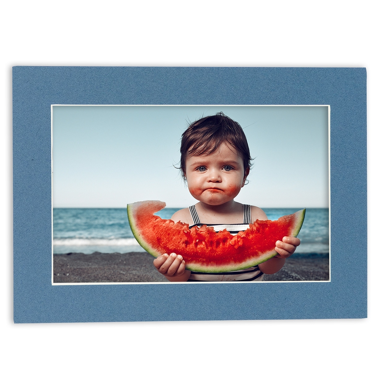 11x14 Mat Bevel Cut for 9x11 Photos - Acid Free Steel Blue Precut Matboard  - For Pictures, Photos, Framing - Bed Bath & Beyond - 38473651