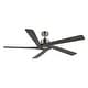 preview thumbnail 28 of 50, WINGBO 64 Inch DC Motor Indoor Ceiling Fan without Lights - N/A Brushed Nickel & Gray