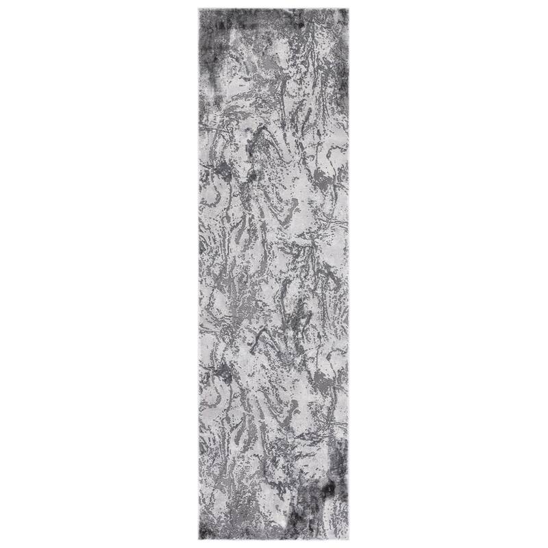 SAFAVIEH Craft Cupertina Modern & Contemporary Rug - 2'3" x 8' Runner - Grey/Silver