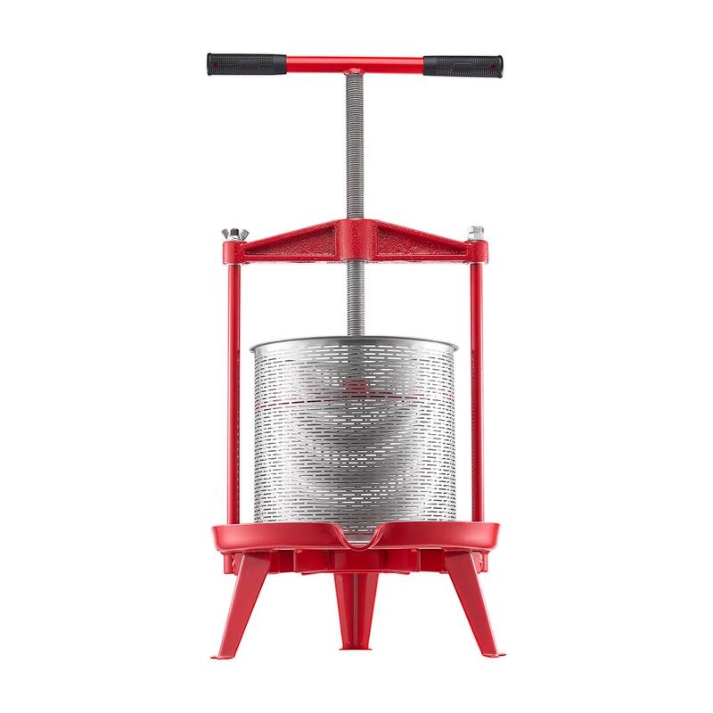 Fruit Wine Press Manual Press for Wine Making 2.38 Gal/9L Stainless Steel - Multi - 3.69 Gal/14L