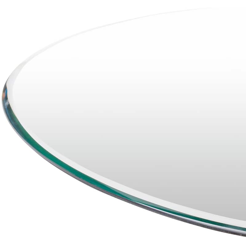Filip Abstract Shape Frameless Beveled Wall Mirror - 31"H x 24"W x 0.3"D