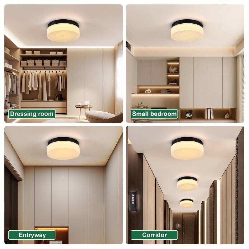 12 Inch LED Ceiling Light, 24W Flush Mount Ceiling Light,Round Low Profile Ceiling Lights for Bedroom, Living Room