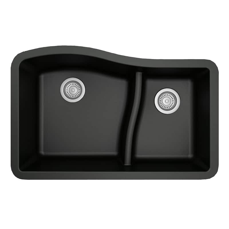 Karran Undermount Quartz Double-bowl Kitchen Sink