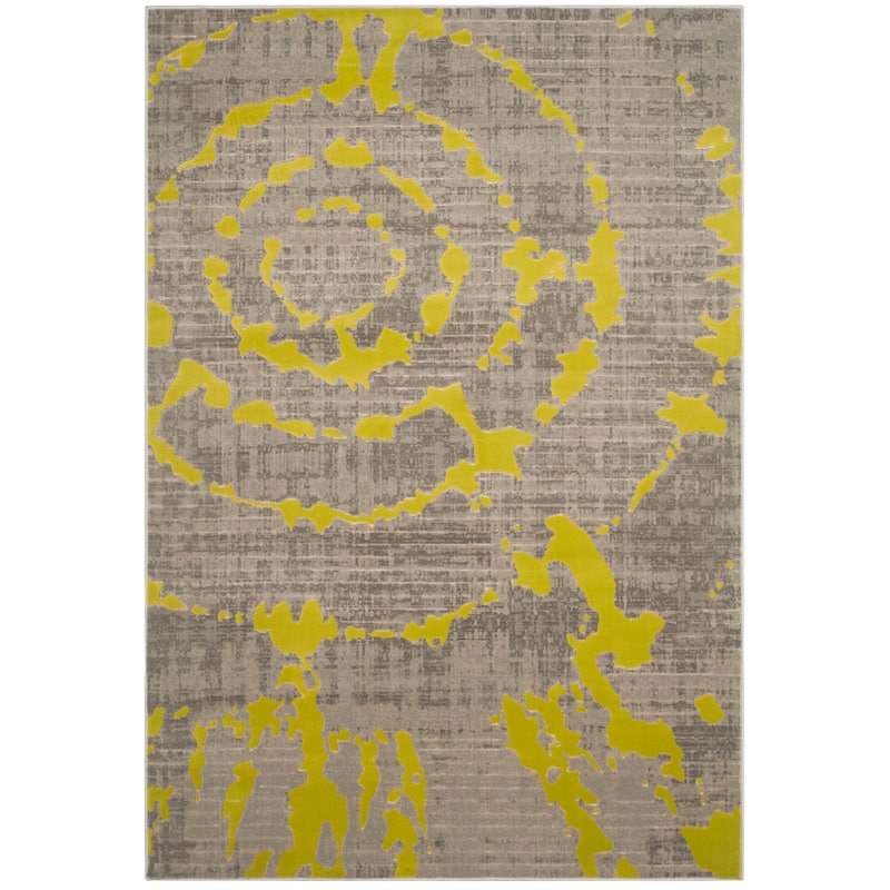 SAFAVIEH Porcello Gioconda Modern Rug - 4'1" x 6' - Light Grey/Green