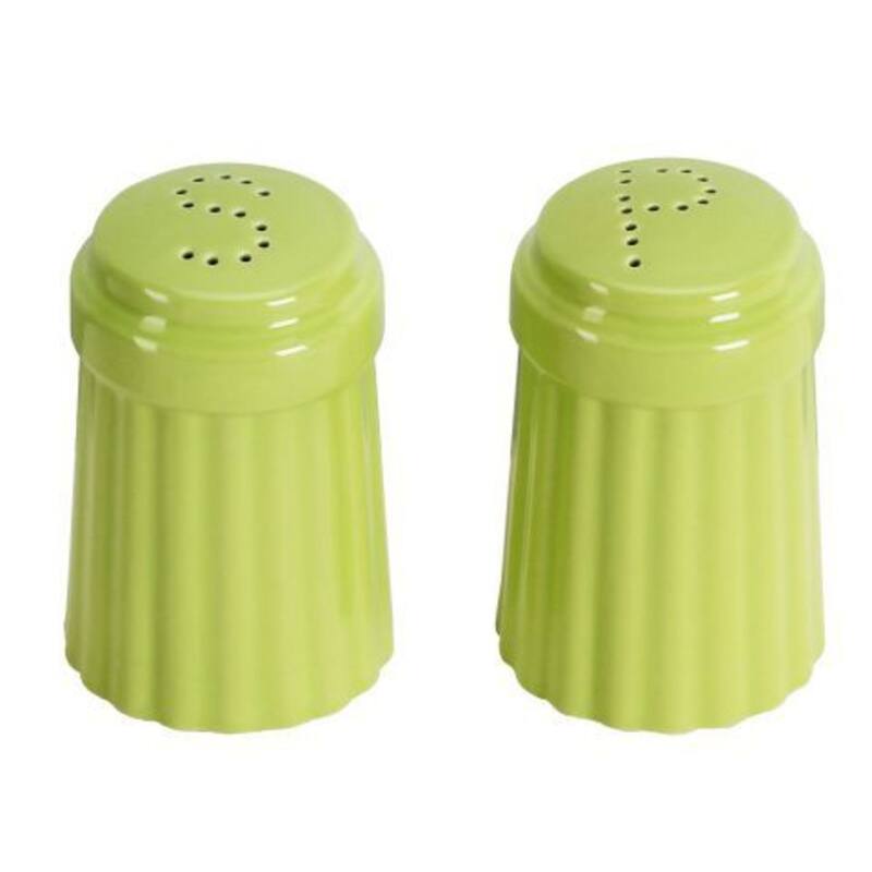 Omniware Simsbury Salt and Pepper Set - 3" D x 4.1" H - Citron