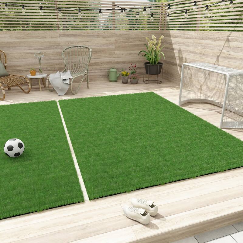 118.1"x 78.7" Luxury Synthetic Artificial Grass Turf Rug and Roll - 118.1"x78.7"