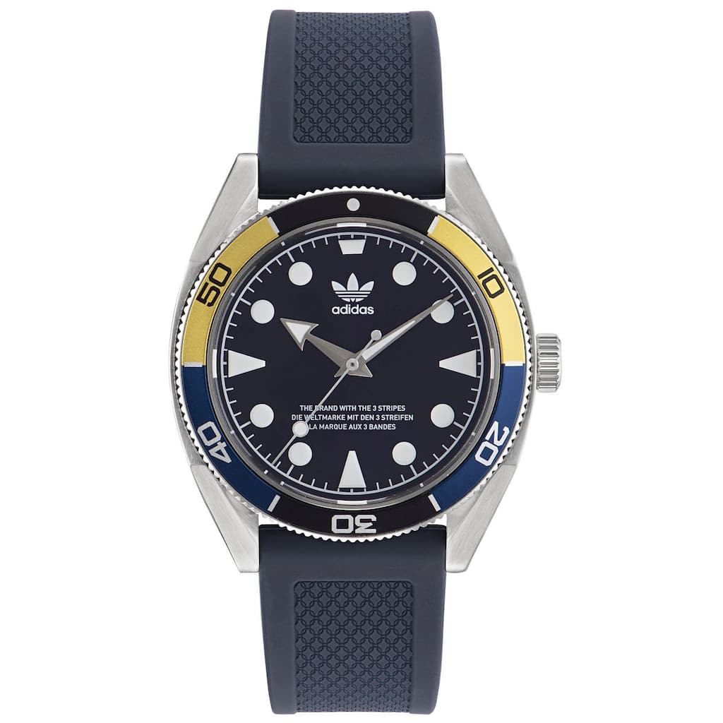 Adidas Men's Originals Fashion Edition Two Navy blue Dial Watch - AOFH23006 - Navy blue - One Size