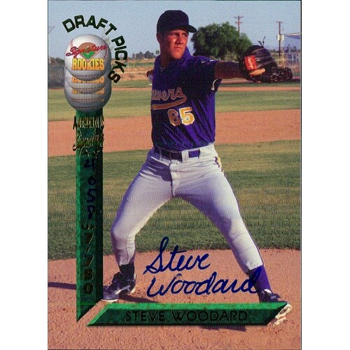 Signed Woodard Steve Steve Woodard 1994 Signature Rookies Baseball Card autographed