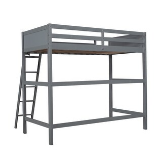 Solid Wood Twin Size Loft Bed with Ladder - Bed Bath & Beyond - 35447991