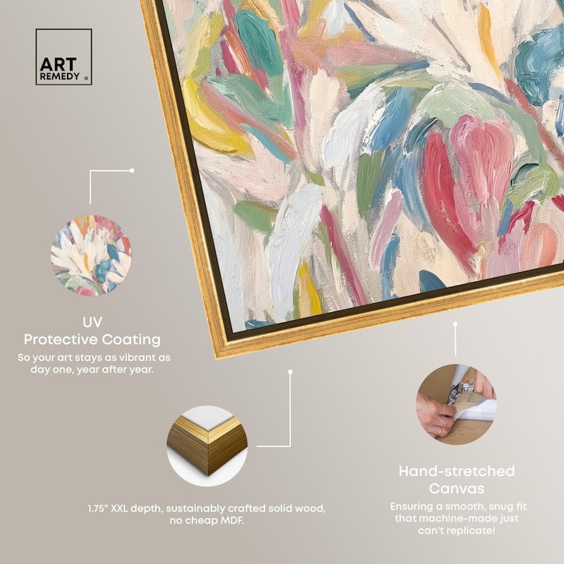 Morning Mist Bloom I Canvas by Art Remedy
