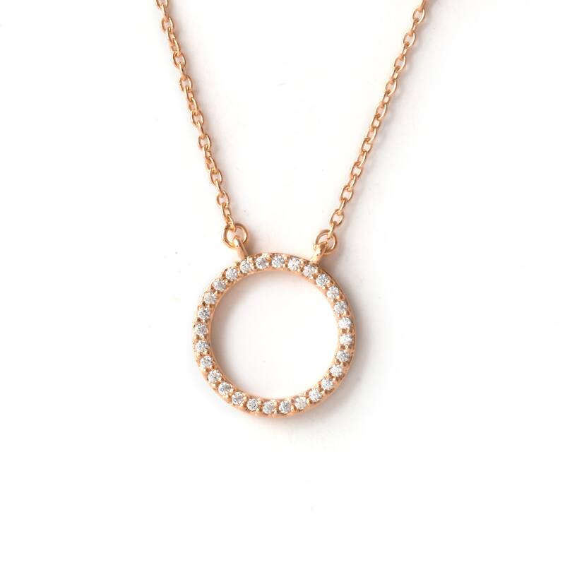 1/10ct Diamond Geometric Pendant Necklace in Silver for Women