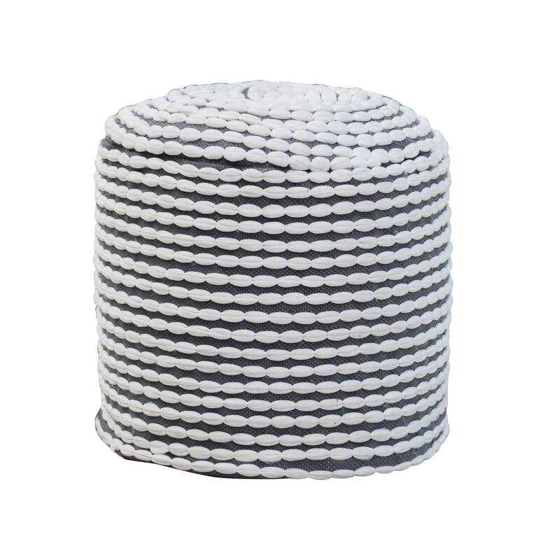 River Water Resistant Hcrafted Cylindrical Pouf,Comfortable choice, multiple functions, classic design, and cozy corners