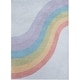 preview thumbnail 2 of 6, Well Woven Kids Rugs Rainbow Modern Machine Washable Area Rug 5' x 7' - Multi Color