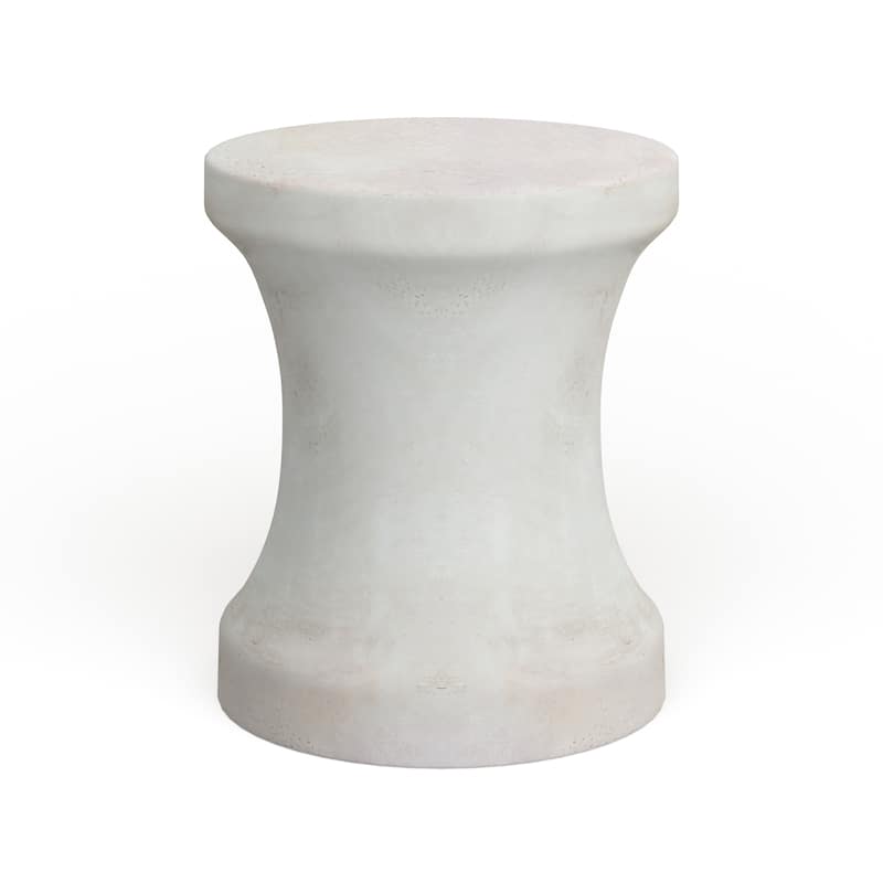 Contemporary Fiberclay Stool - 14 x 14 x 16