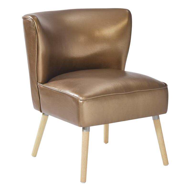 Amity Side Chair in Sizzle Pewter Fabric with Solid Wood Legs