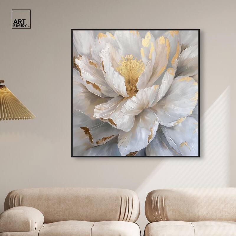 Golden Veins of Grace Canvas by Art Remedy
