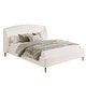 preview thumbnail 15 of 20, Upholstered Bed Wingback Platform Bed with Boucle Fabric