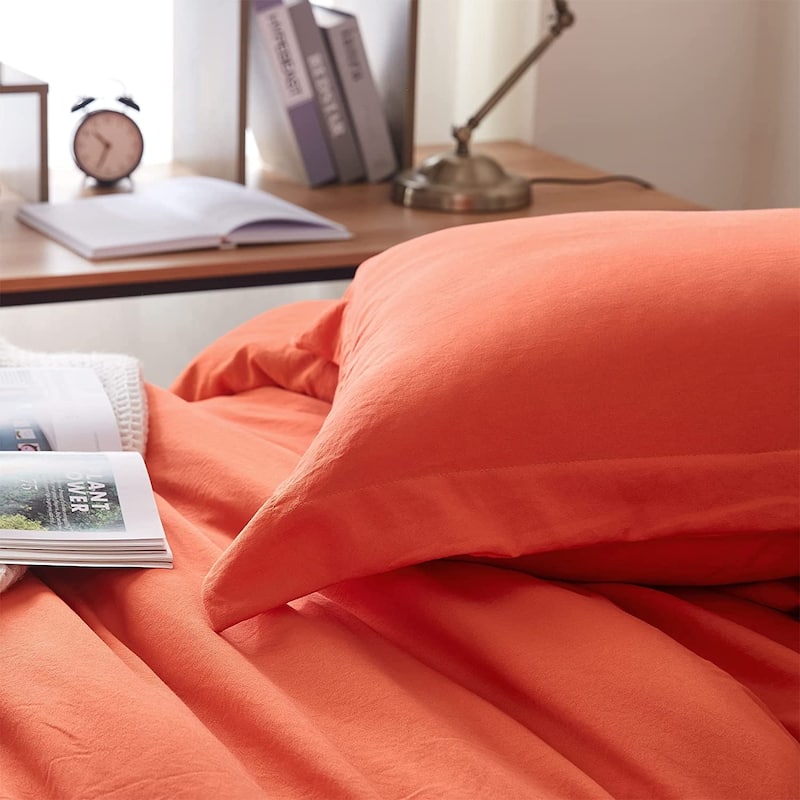 Natural Loft® Oversized Comforter Set - Orange