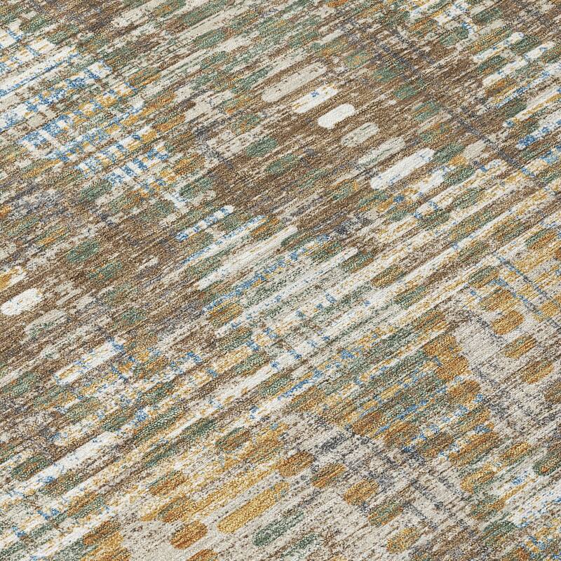 Machine Washable Indoor/ Outdoor Modern Ignacio Chantille Rug