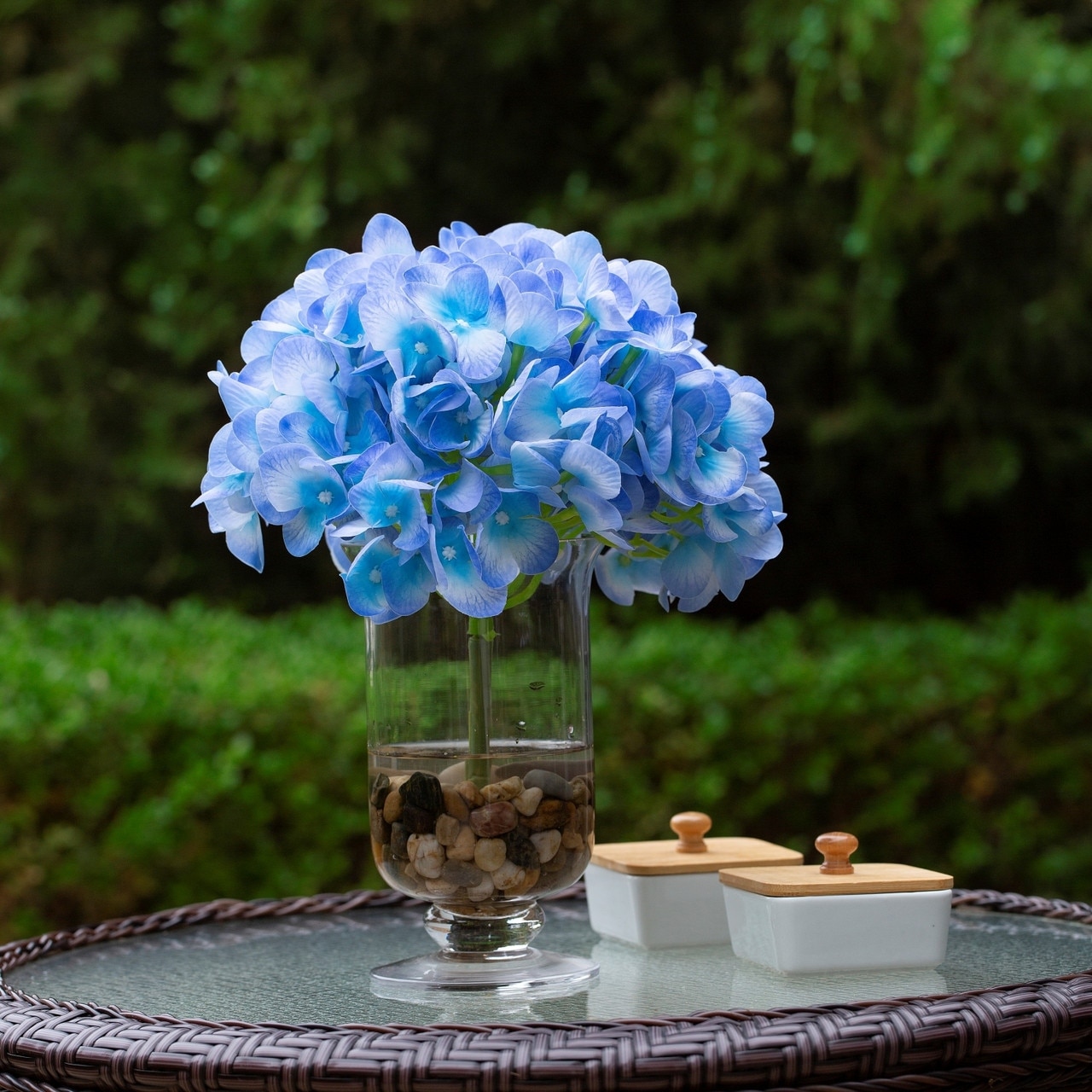 Hydrangea4937　1003 Luxurious White Artificial Hydrangea Bouquet - 20