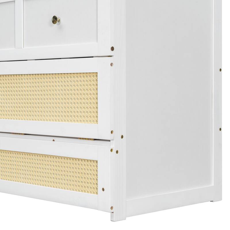 Full Size Murphy Bed with Large Storage Drawers, Space-Saving Design