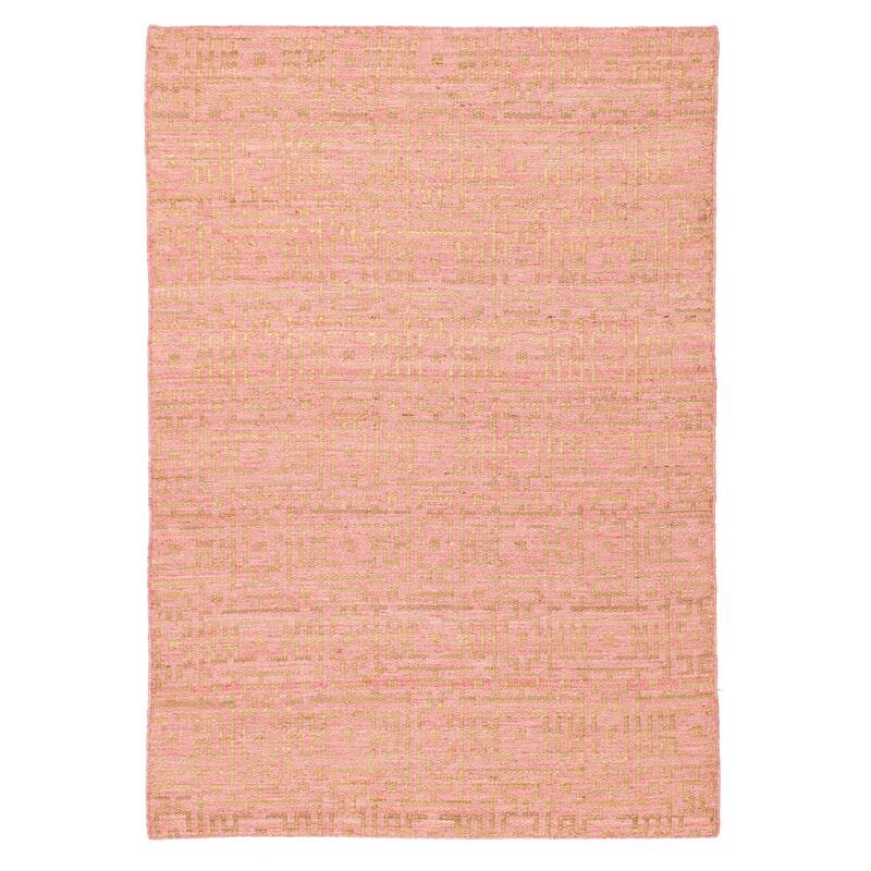 ECARPETGALLERY Flat-Weave Palas Denizli Dark Pink Kilim - 5'3 x 7'5